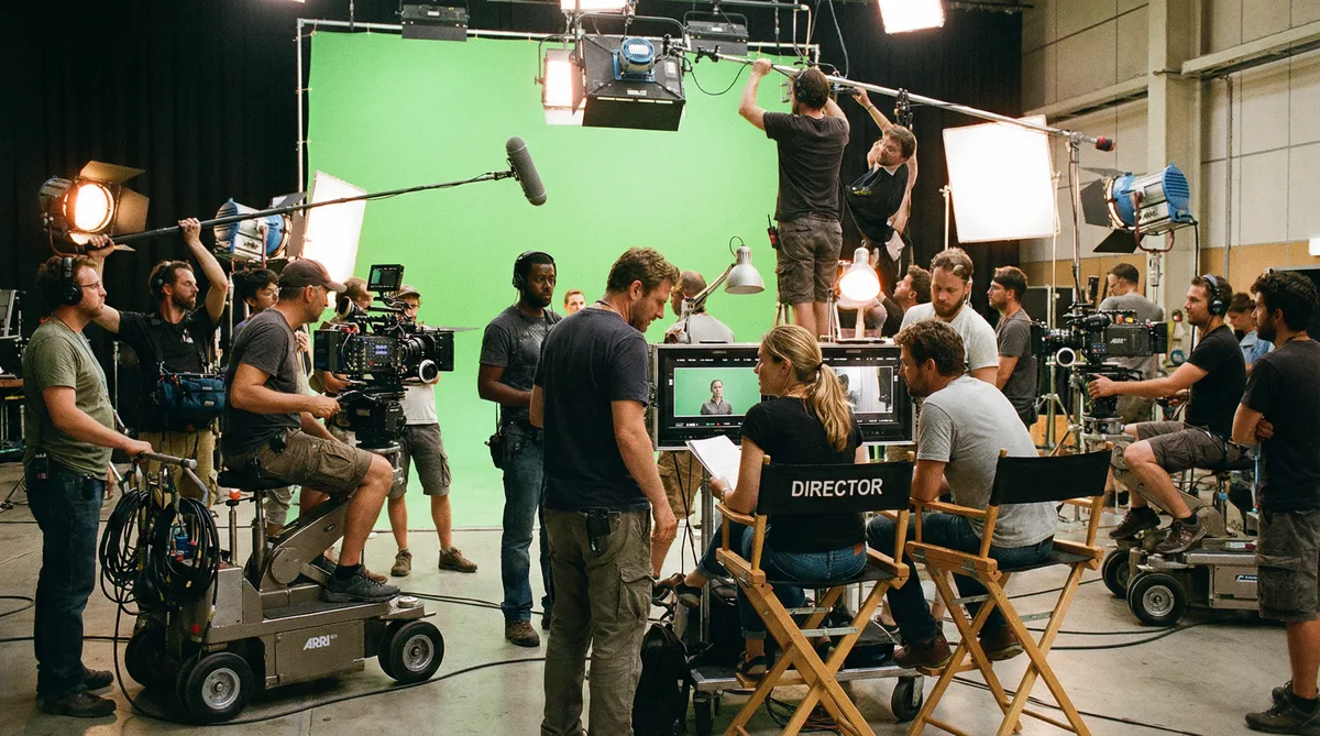 芒果视频国际影视合作拍摄现场实景